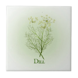 De Cerâmica Azulejo cerâmico Dill Herbal Design