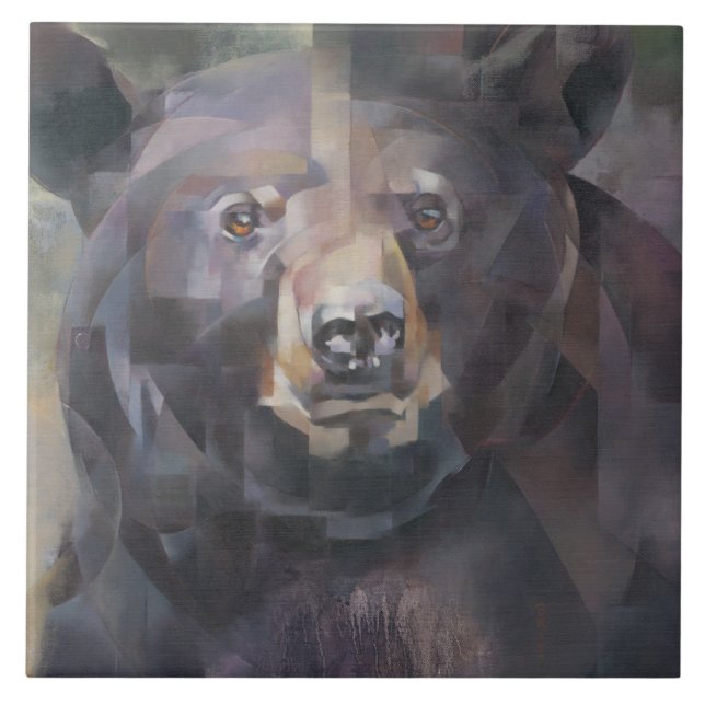 De Cerâmica Azulejo cerâmico do Black Bear (Frente)