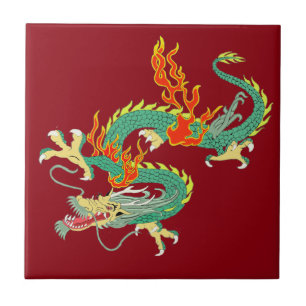 De Cerâmica Azulejo Cerâmico do Dragão Chinês