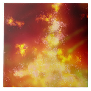 De Cerâmica Azulejo Cerâmico do Night Sky Flame