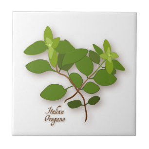 De Cerâmica Azulejo cerâmico do Orégano Herb