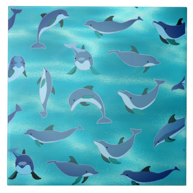 De Cerâmica Azulejo cerâmico Dophins (Frente)