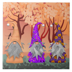 De Cerâmica Azulejo Cerâmico dos Gnomos das Halloween
