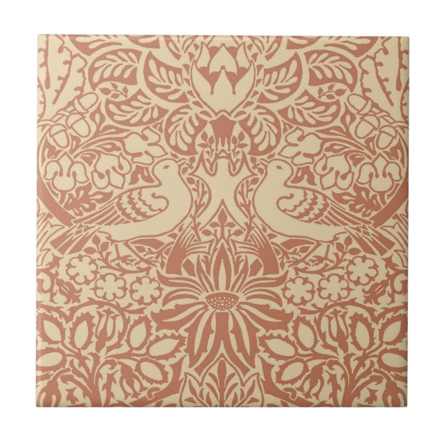 De Cerâmica Azulejo cerâmico Dove e Rosa (Frente)