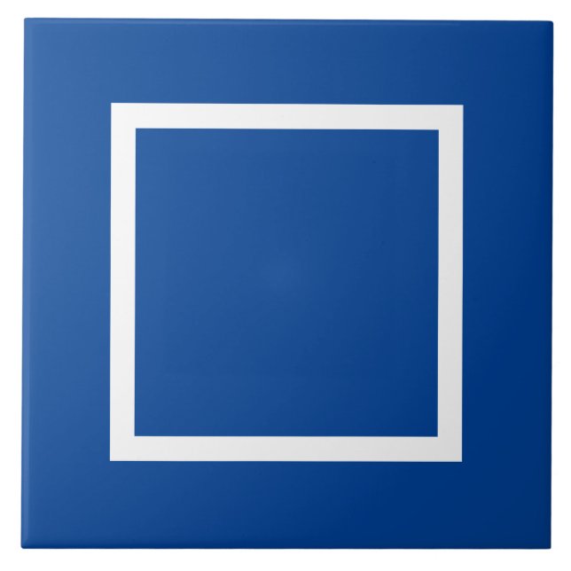 De Cerâmica Azulejo cerâmico em azul e branco - (1) (Frente)