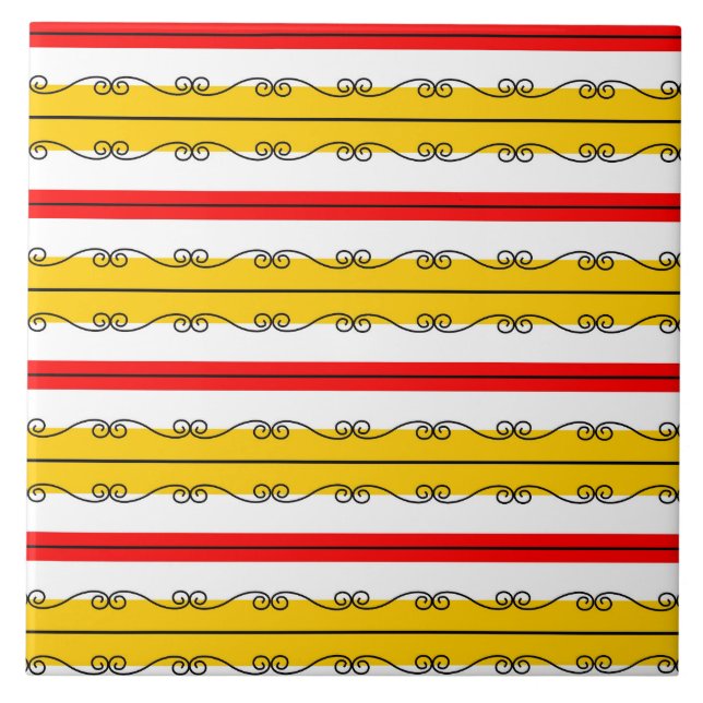 De Cerâmica Azulejo cerâmico em Stripe espanhol (Frente)