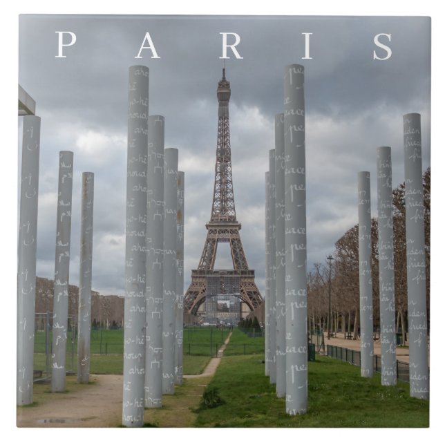 De Cerâmica Azulejo cerâmico em Torre Eiffel Paris (Frente)