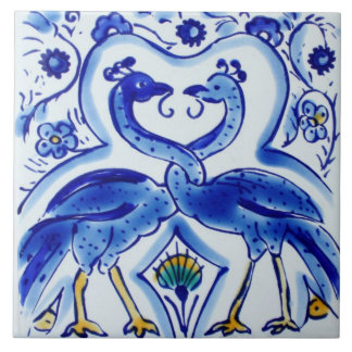 De Cerâmica Azulejo cerâmico espanhol da foto dos pássaros