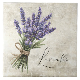 De Cerâmica Azulejo Cerâmico Falso Floral Rústico Lavanda
