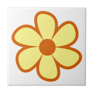 De Cerâmica Azulejo Cerâmico Flor Retro Divertido Funky dos An