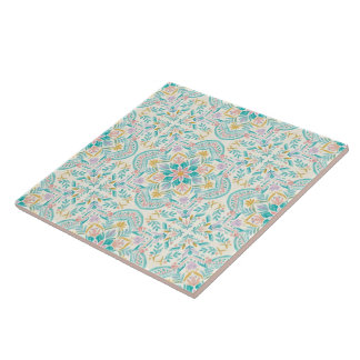 De Cerâmica Azulejo Cerâmico Floral Boho