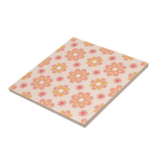 De Cerâmica Azulejo Cerâmico Floral Mosaico Pastel Retro