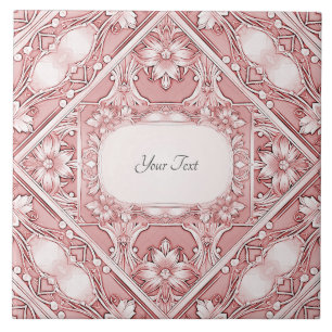 De Cerâmica Azulejo Cerâmico Floral Rosa