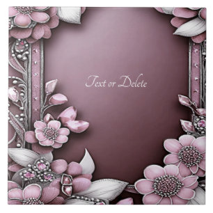 De Cerâmica Azulejo Cerâmico Floral Rosa