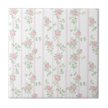 Azulejo Cerâmico Floral Rosa Rosa