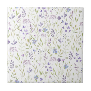 De Cerâmica Azulejo Cerâmico Floral Roxo