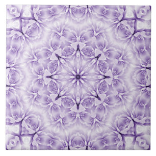 De Cerâmica Azulejo cerâmico Flores brancas roxas