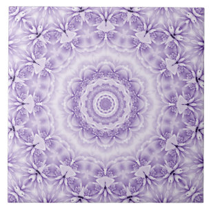 De Cerâmica Azulejo cerâmico Flores brancas roxas