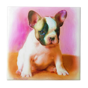 De Cerâmica Azulejo cerâmico francês Buldog