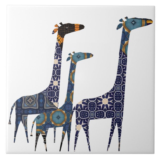 De Cerâmica Azulejo Cerâmico Giraffe (Frente)
