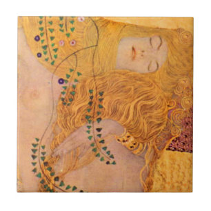 De Cerâmica Azulejo Cerâmico Gustav Klimt Hydra (Sereia)