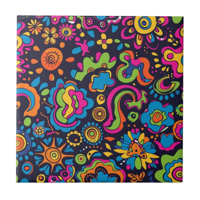 De Cerâmica Azulejo Cerâmico Hippie (Frente)