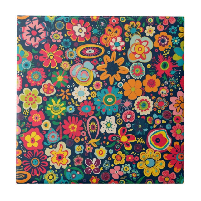 De Cerâmica Azulejo Cerâmico Hippie (Frente)