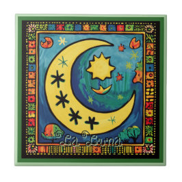 De Cerâmica Azulejo Cerâmico Huichol Loteria: Azulejo Cerâmico