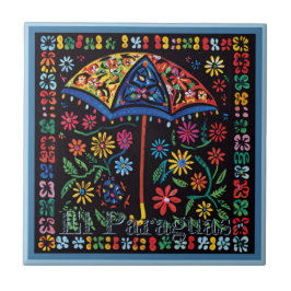 De Cerâmica Azulejo Cerâmico Huichol Loteria: Azulejo El Parag