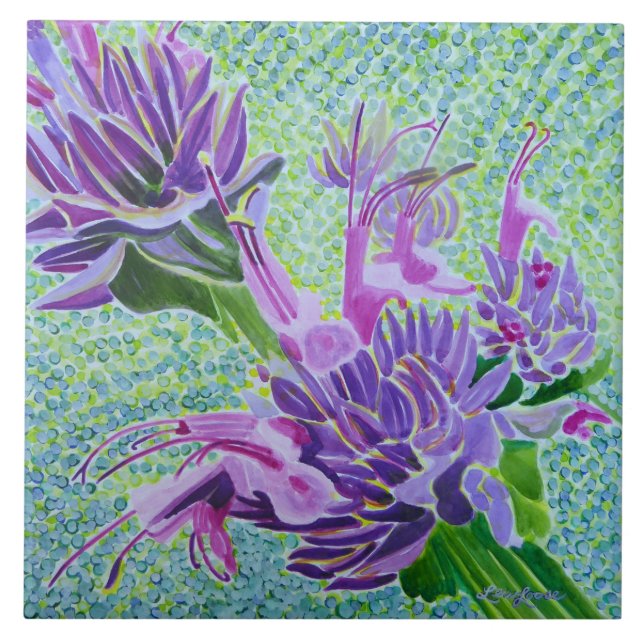 De Cerâmica Azulejo Cerâmico Hummingbird Sage (Frente)