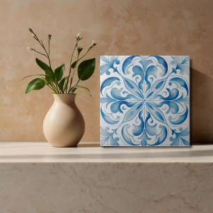De Cerâmica Azulejo cerâmico italiano azul branco