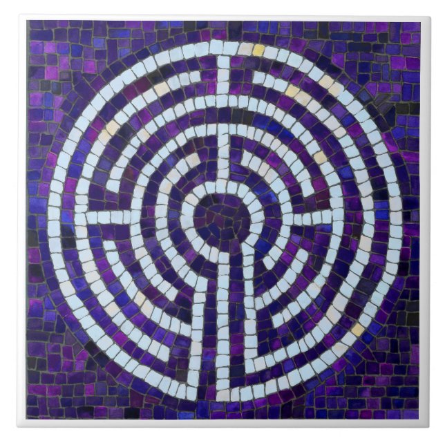 De Cerâmica Azulejo Cerâmico LABIRINTO VIII 6x6 - Branco (Frente)