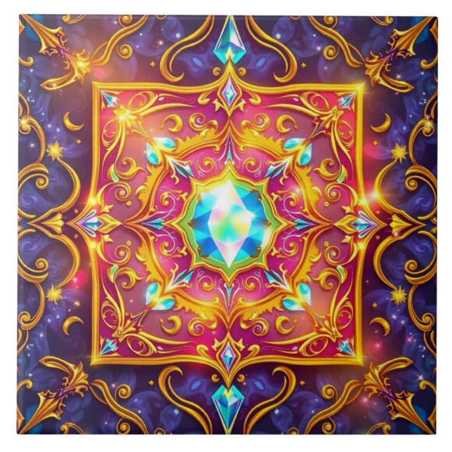 De Cerâmica Azulejo Cerâmico Mágico (Frente)