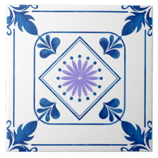 De Cerâmica Azulejo cerâmico mediterrânico Rosette (Lilac)
