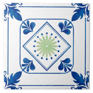 De Cerâmica Azulejo cerâmico mediterrânico Rosette (Verde)