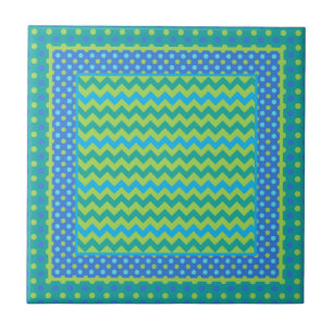 De Cerâmica Azulejo cerâmico: Misturar Chevrons e Bolinhas