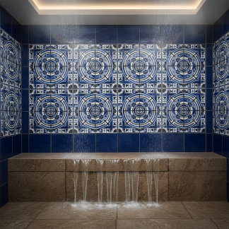 De Cerâmica Azulejo Cerâmico Modernista Suíço Vermelho Geométr