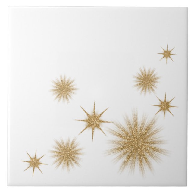 De Cerâmica Azulejo Cerâmico Moderno Gold Starburst (Frente)
