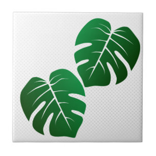 De Cerâmica Azulejo cerâmico Monstera Leaf Design