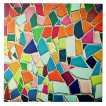 Azulejo Cerâmico Mosaico Colorido