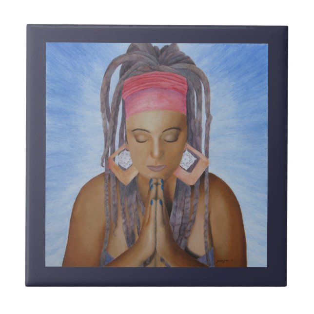 De Cerâmica Azulejo Cerâmico Namaste (Frente)