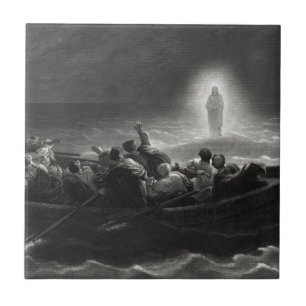 De Cerâmica azulejo cerâmico "Noite no Mar da Galileia"