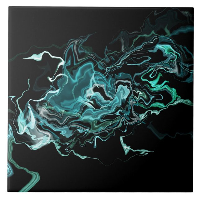 De Cerâmica Azulejo cerâmico Ocean Swirl III (Frente)