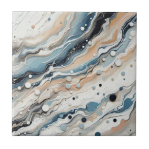 De Cerâmica Azulejo cerâmico Ondas e Pontos