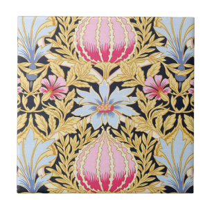 De Cerâmica Azulejo cerâmico - Padrão Floral Art Nouveau