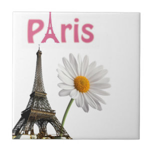 De Cerâmica Azulejo cerâmico Paris França White Daisy