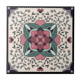 De Cerâmica Azulejo cerâmico pequeno (4,25" x 4,25")