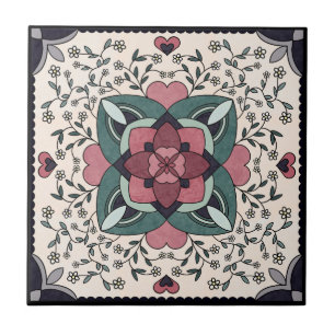 De Cerâmica Azulejo cerâmico pequeno (4,25" x 4,25")