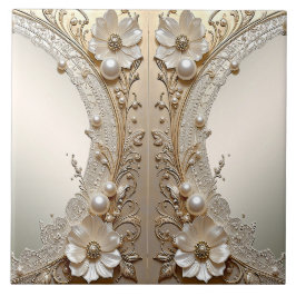 De Cerâmica Azulejo Cerâmico Pérolas Flores Brancas Modernas