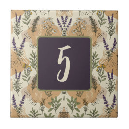 De Cerâmica Azulejo Cerâmico Personalizável com Flores Herbais